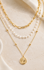Liora Pearl Heart Necklace — Edition 12 close detail