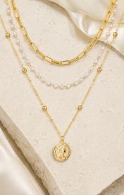 Liora Pearl Heart Necklace — Edition 12 jewelry product view