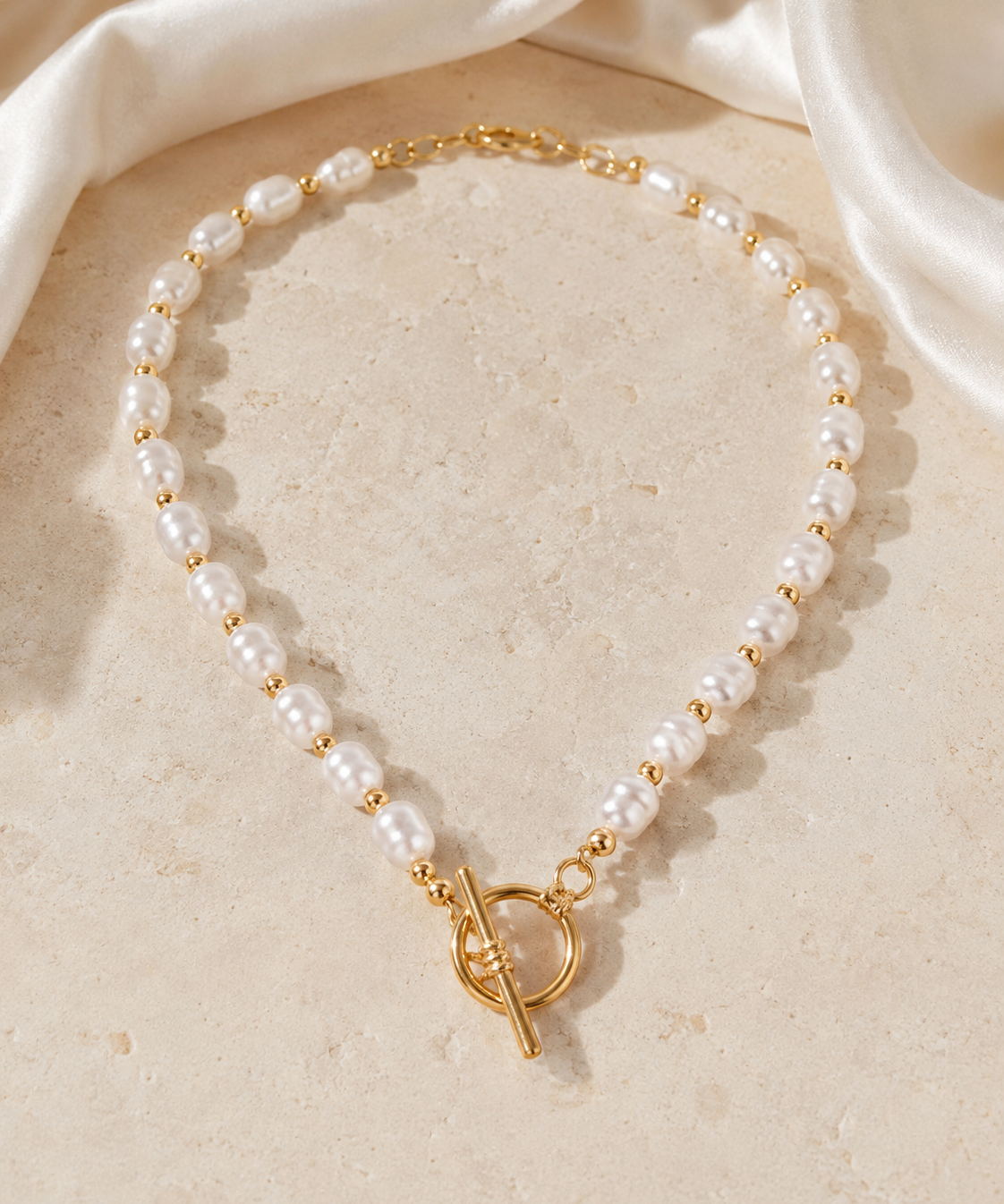 Liora Pearl Heart Necklace — Edition 13 close detail