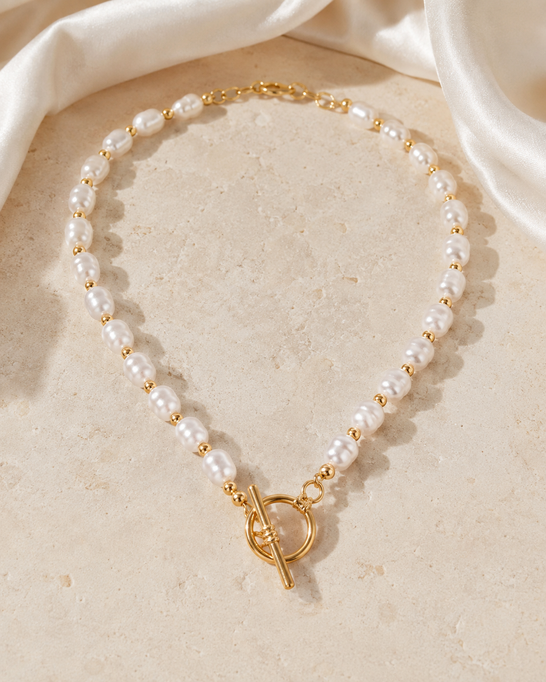 Liora Pearl Heart Necklace — Edition 13 close detail