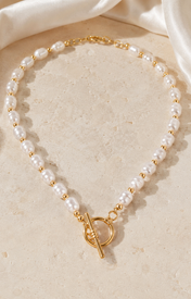 Liora Pearl Heart Necklace — Edition 13 close detail