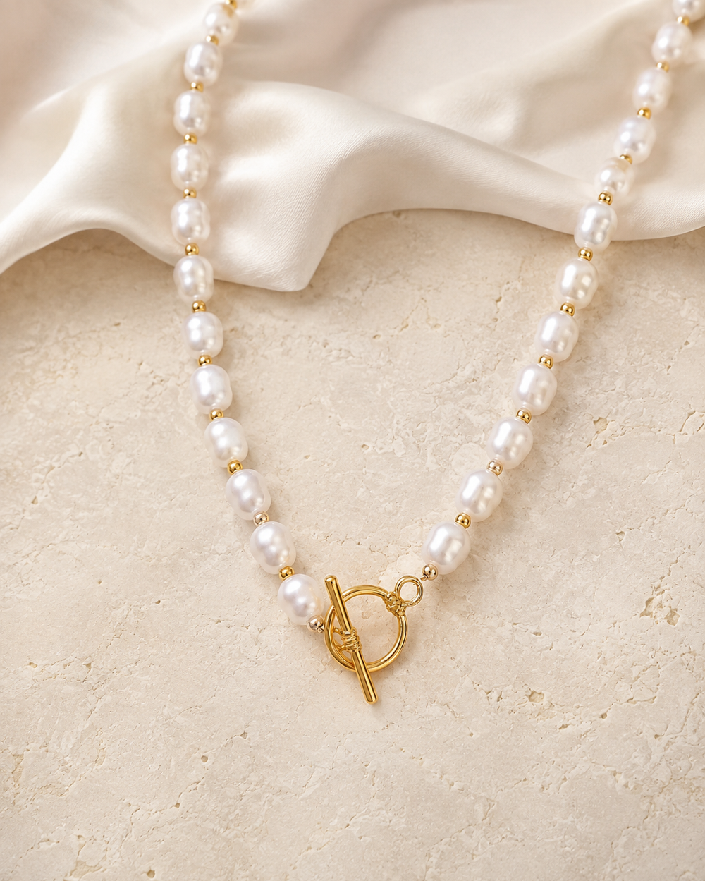 Liora Pearl Heart Necklace — Edition 13 jewelry product view