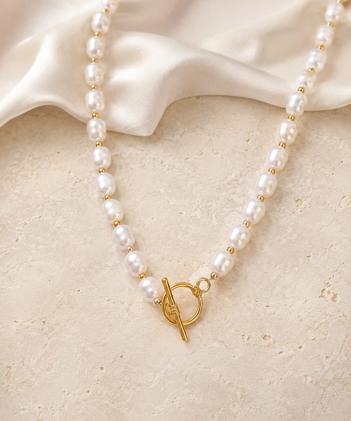 Liora Pearl Heart Necklace — Edition 13 jewelry product view