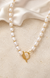Liora Pearl Heart Necklace — Edition 13 jewelry product view
