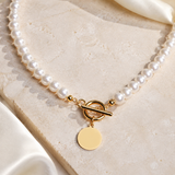 Liora Pearl Heart Necklace — Edition 14 close detail