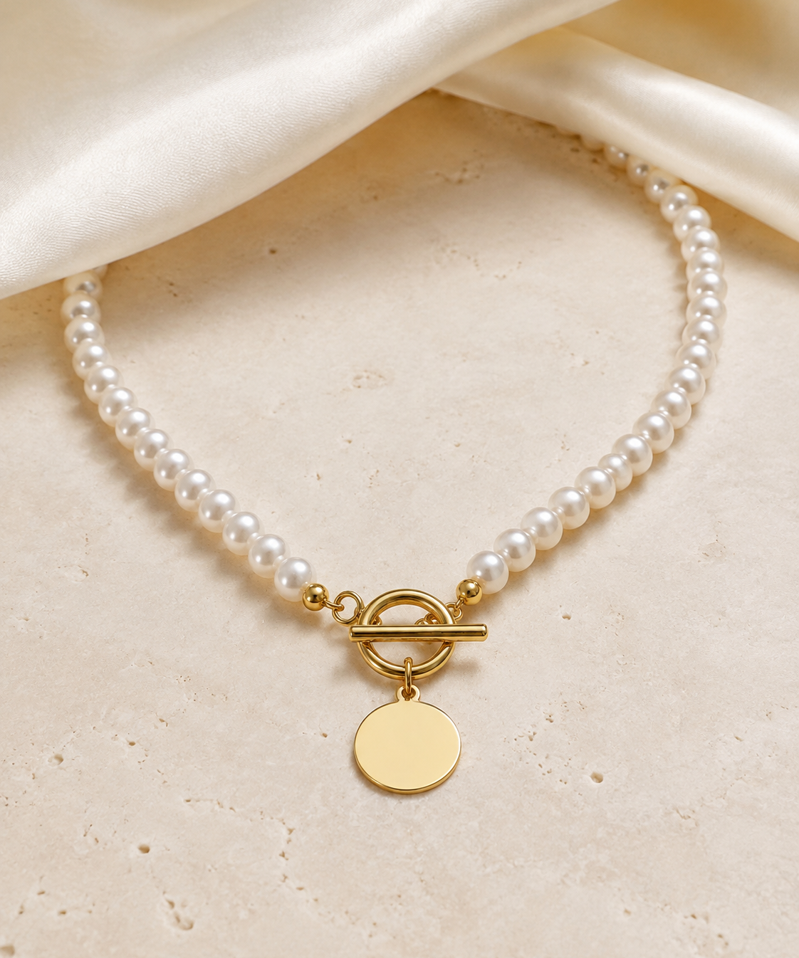 Liora Pearl Heart Necklace — Edition 14 jewelry product view