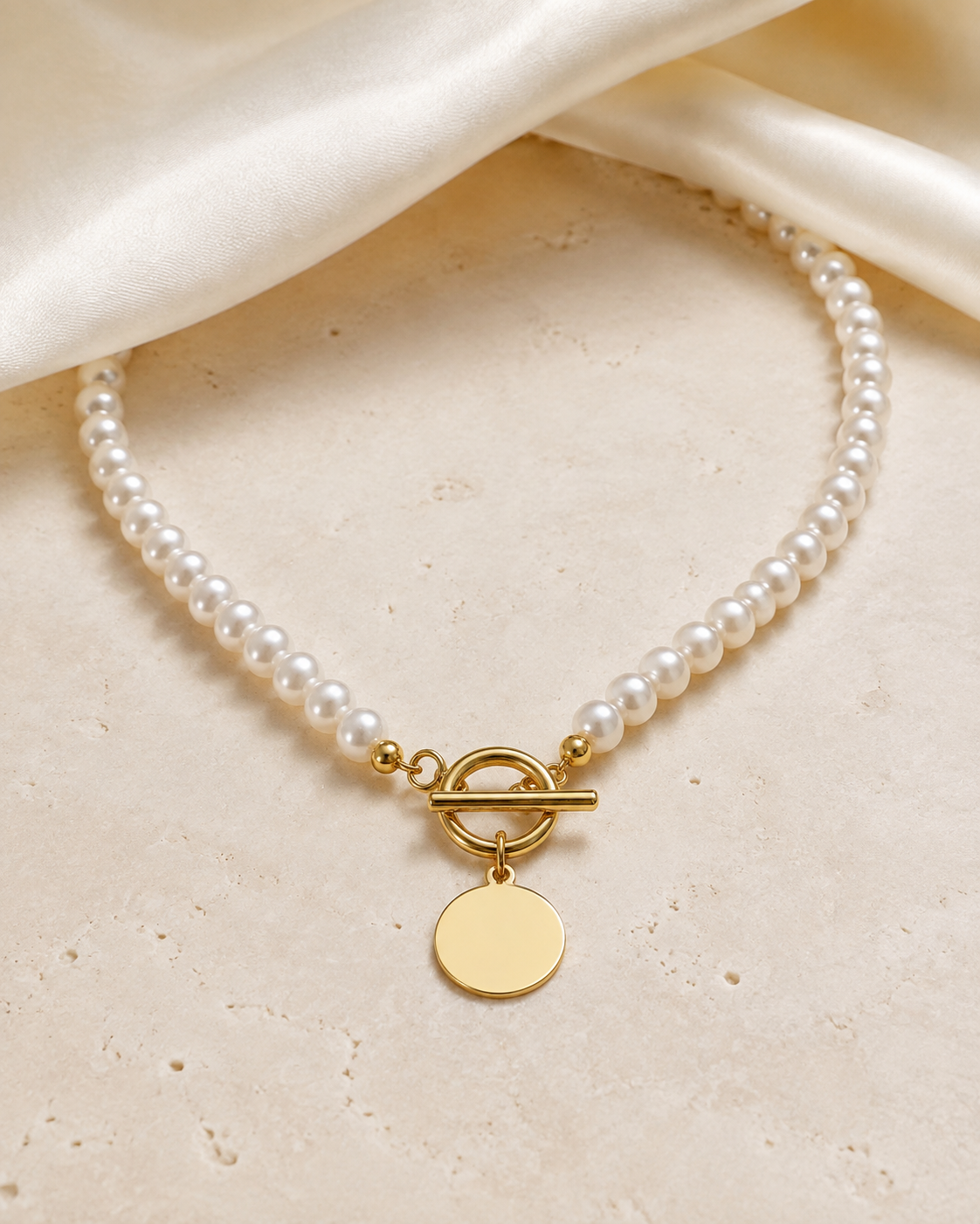 Liora Pearl Heart Necklace — Edition 14 jewelry product view