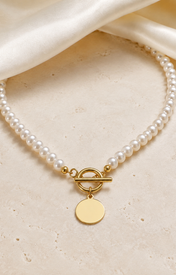Liora Pearl Heart Necklace — Edition 14 jewelry product view