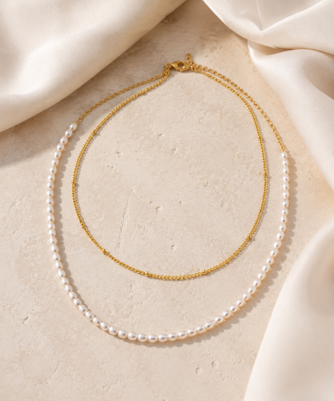 Liora Pearl Heart Necklace — Edition 15 close detail