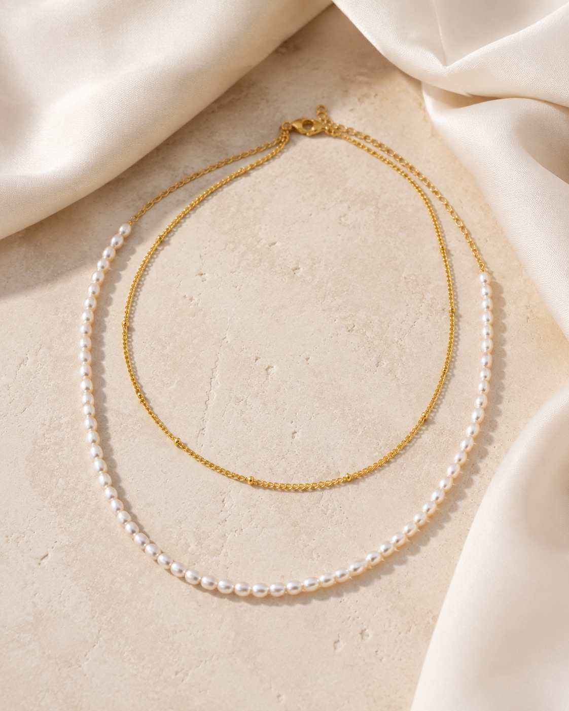 Liora Pearl Heart Necklace — Edition 15 close detail
