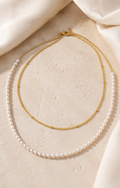 Liora Pearl Heart Necklace — Edition 15 close detail