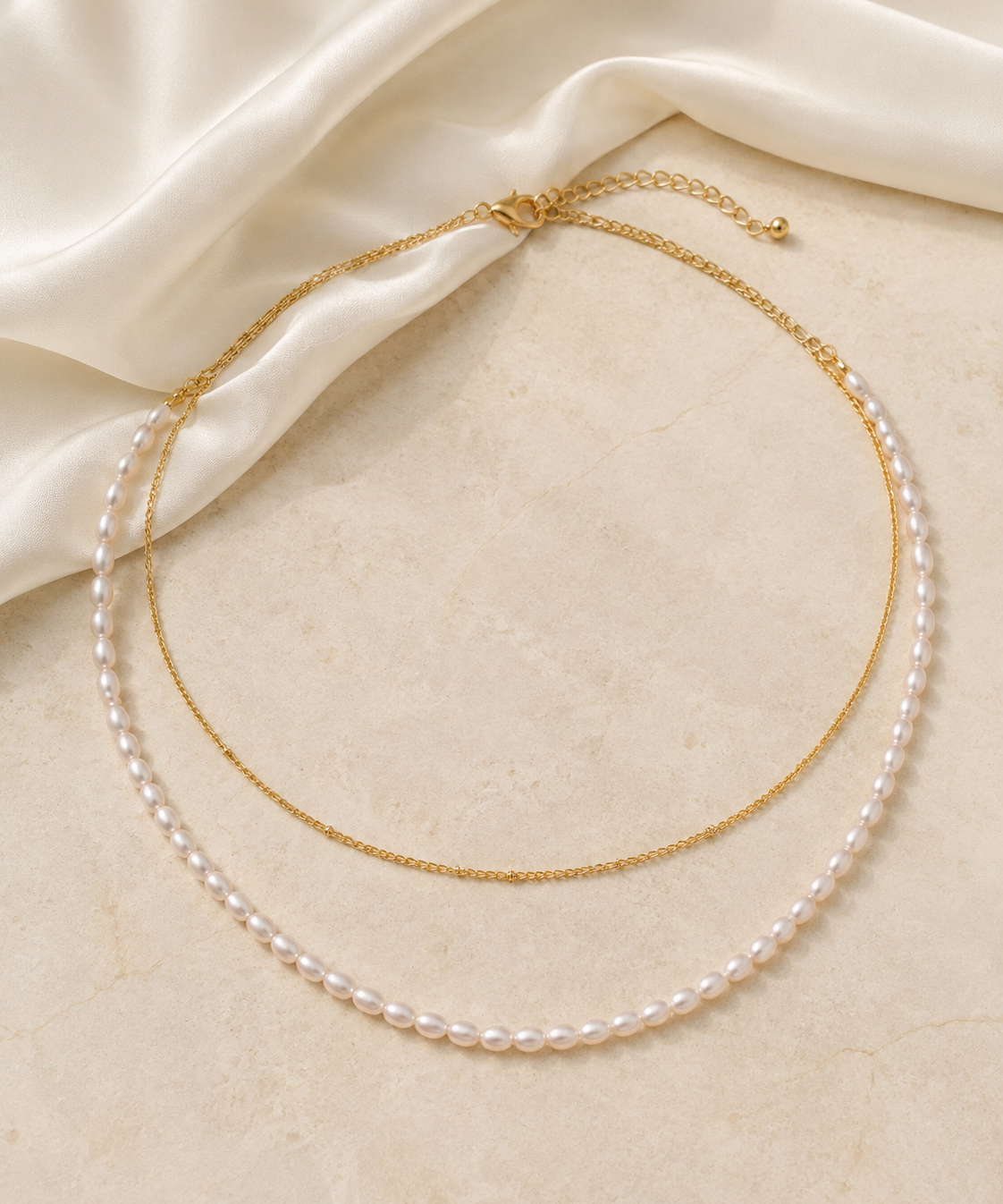 Liora Pearl Heart Necklace — Edition 15 jewelry product view