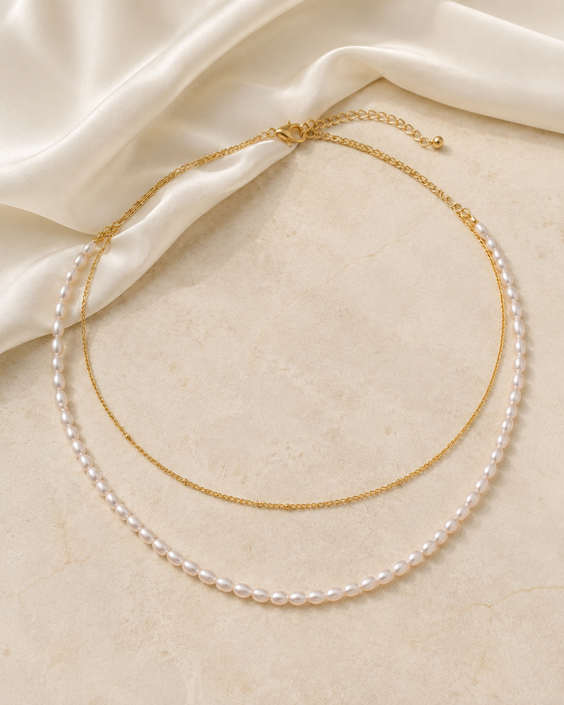 Liora Pearl Heart Necklace — Edition 15 jewelry product view