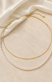 Liora Pearl Heart Necklace — Edition 15 jewelry product view