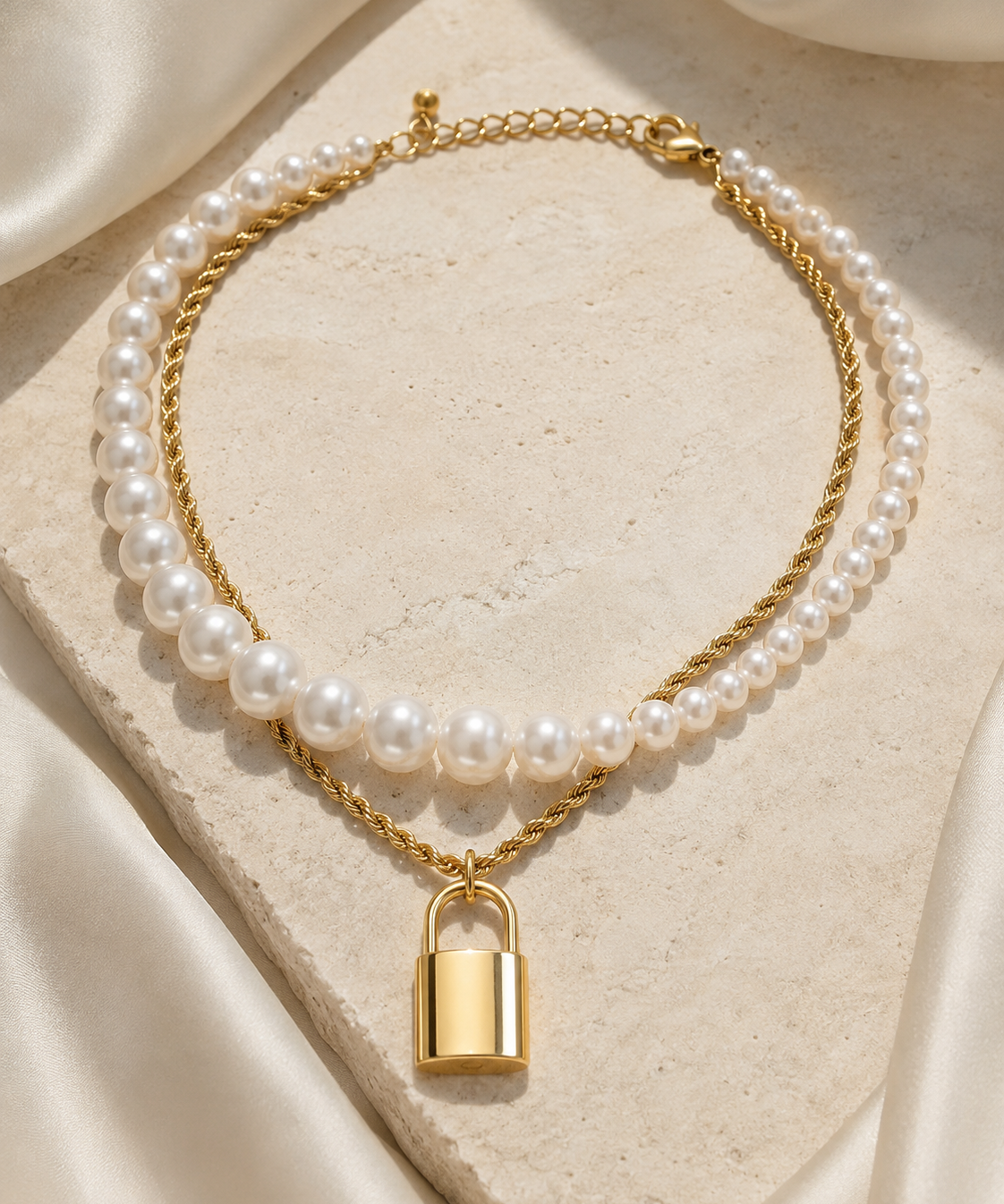Liora Pearl Heart Necklace — Edition 16 close detail