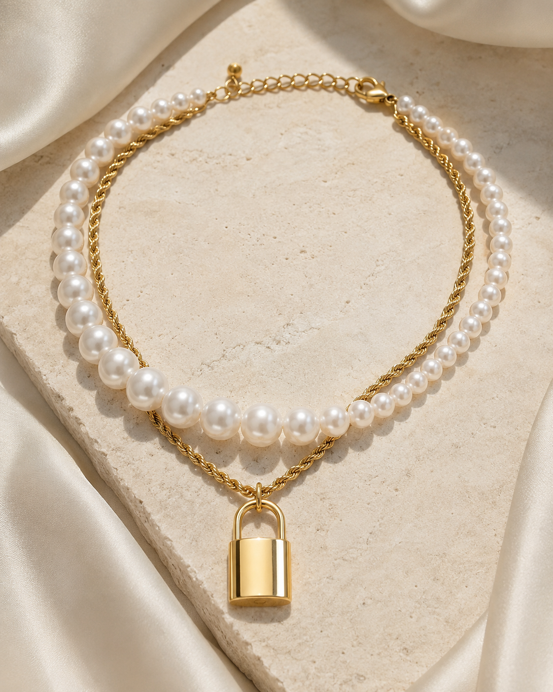 Liora Pearl Heart Necklace — Edition 16 close detail