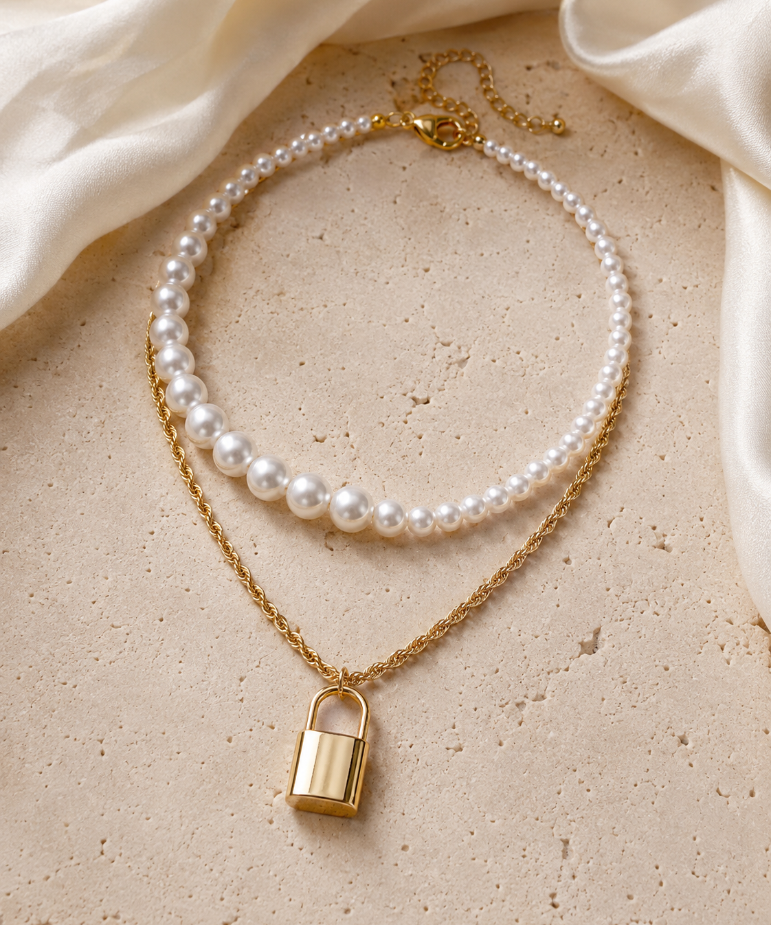 Liora Pearl Heart Necklace — Edition 16 jewelry product view