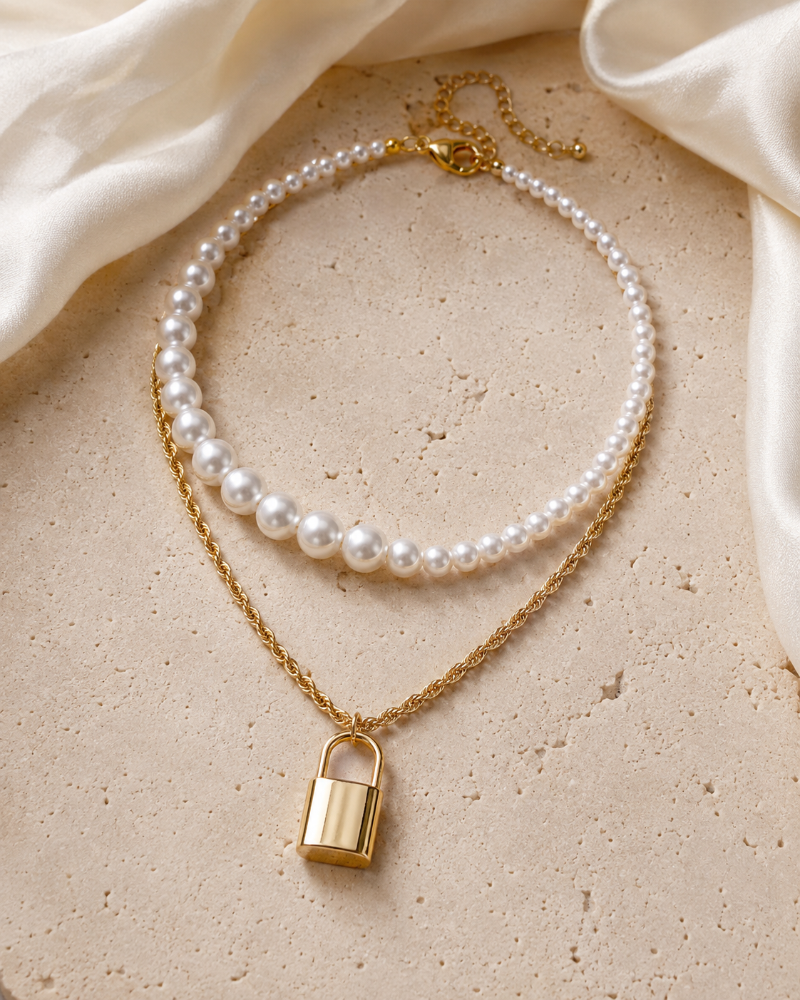 Liora Pearl Heart Necklace — Edition 16 jewelry product view