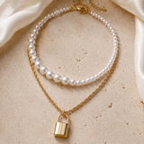 Liora Pearl Heart Necklace — Edition 16 jewelry product view