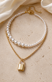 Liora Pearl Heart Necklace — Edition 16 jewelry product view
