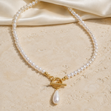 Liora Pearl Heart Necklace — Edition 17 jewelry product view