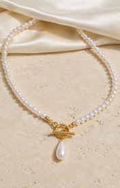 Liora Pearl Heart Necklace — Edition 17 jewelry product view