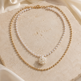 Liora Pearl Heart Necklace — Edition 18 close detail
