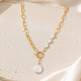 Liora Pearl Heart Necklace — Edition 19 close detail