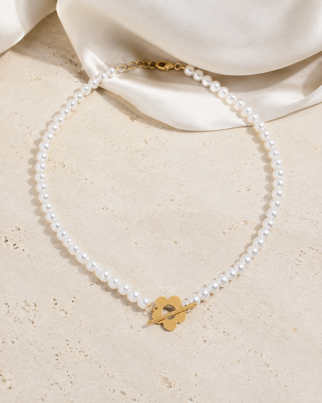 Liora Pearl Heart Necklace — Edition 20 close detail
