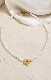 Liora Pearl Heart Necklace — Edition 20 close detail