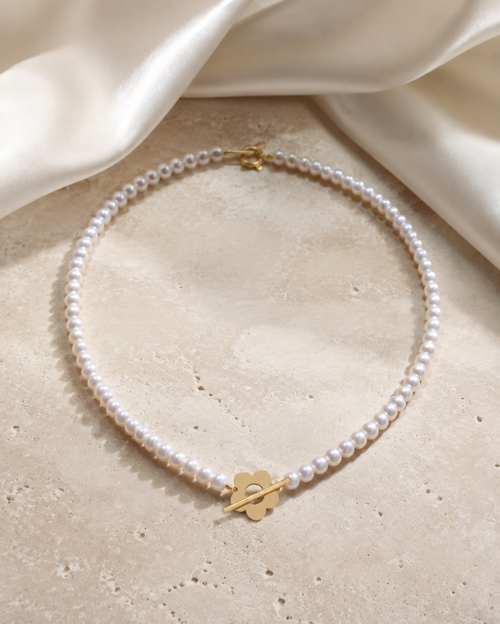 Liora Pearl Heart Necklace — Edition 20 jewelry product view