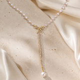 Liora Pearl Heart Necklace — Edition 21 close detail