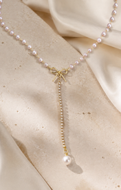 Liora Pearl Heart Necklace — Edition 21 close detail