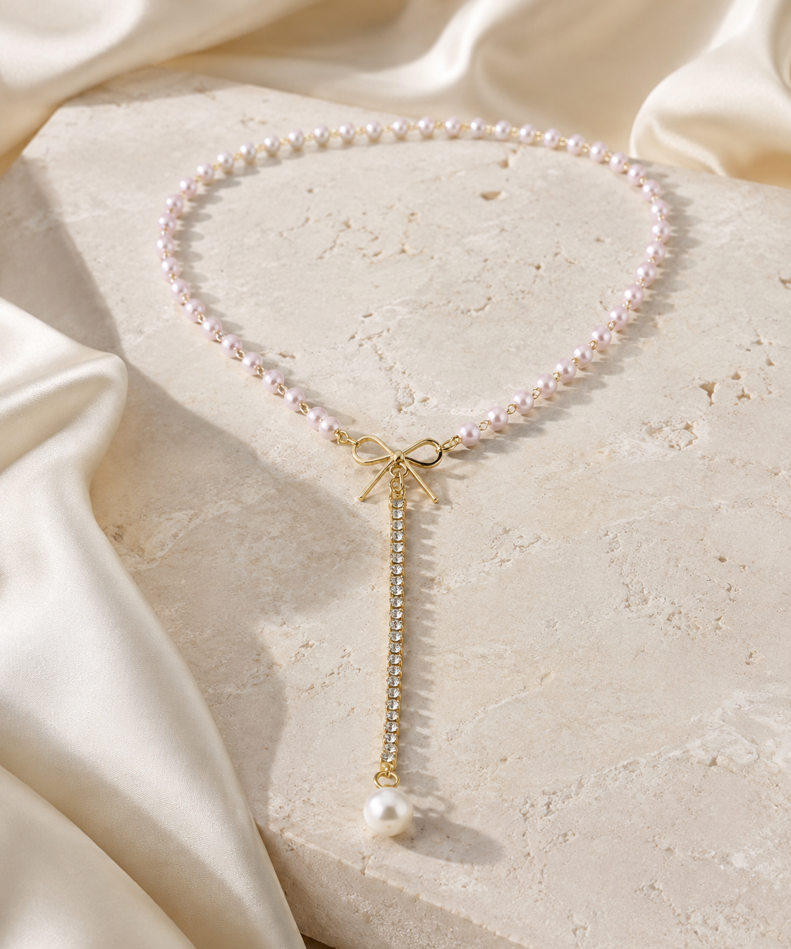 Liora Pearl Heart Necklace — Edition 21 jewelry product view