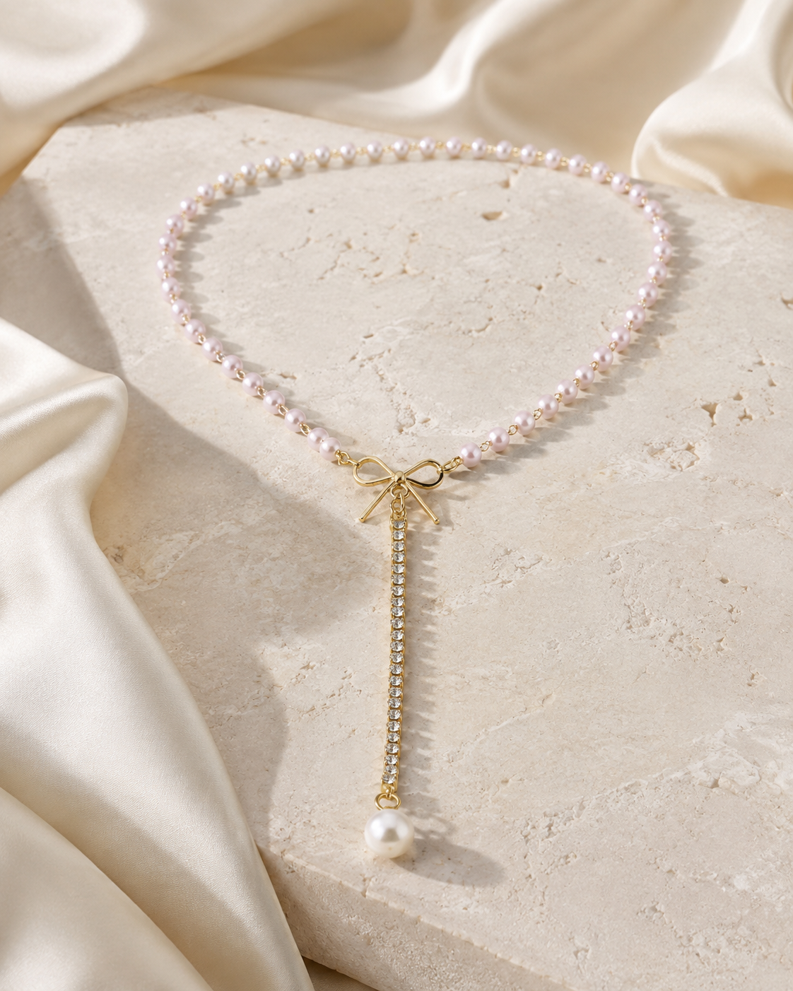Liora Pearl Heart Necklace — Edition 21 jewelry product view