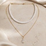 Liora Pearl Heart Necklace — Edition 22 close detail