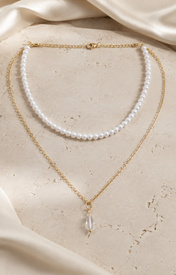 Liora Pearl Heart Necklace — Edition 22 close detail