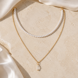 Liora Pearl Heart Necklace — Edition 22 jewelry product view
