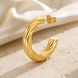 Mei Plum Blossom Stud Earrings close detail