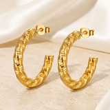 Fleur Gypsophila Stud Earrings close detail