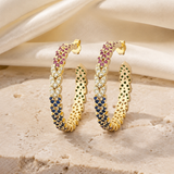 Briar C-Shape Zirconia Earrings jewelry product view
