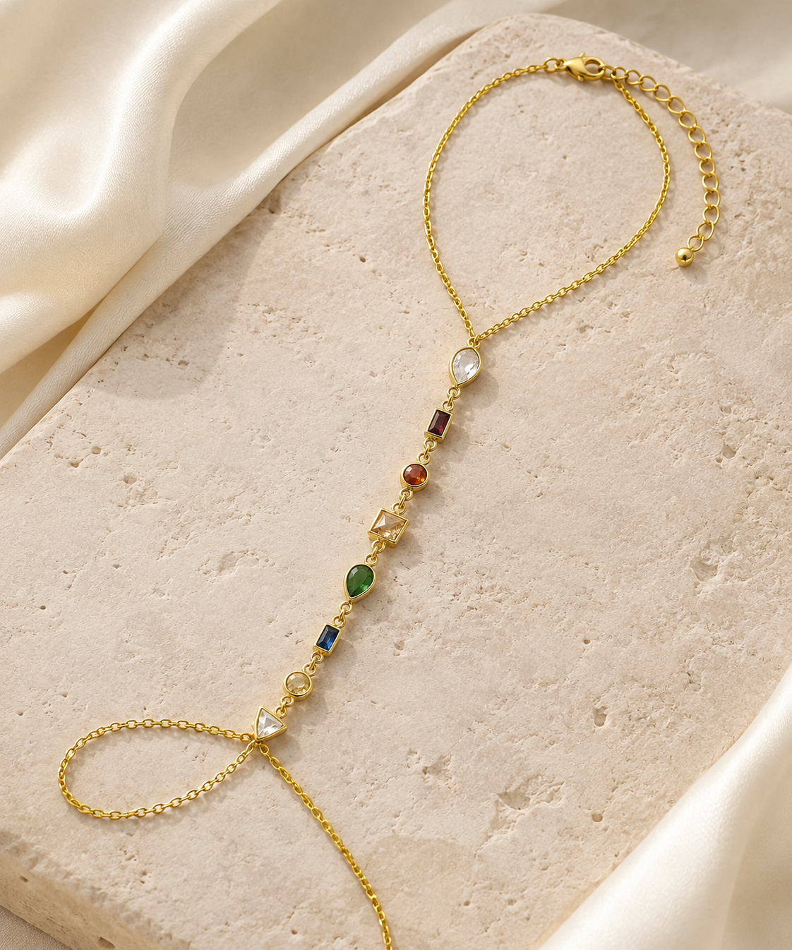 Marisol Tassel Chain Bracelet close detail