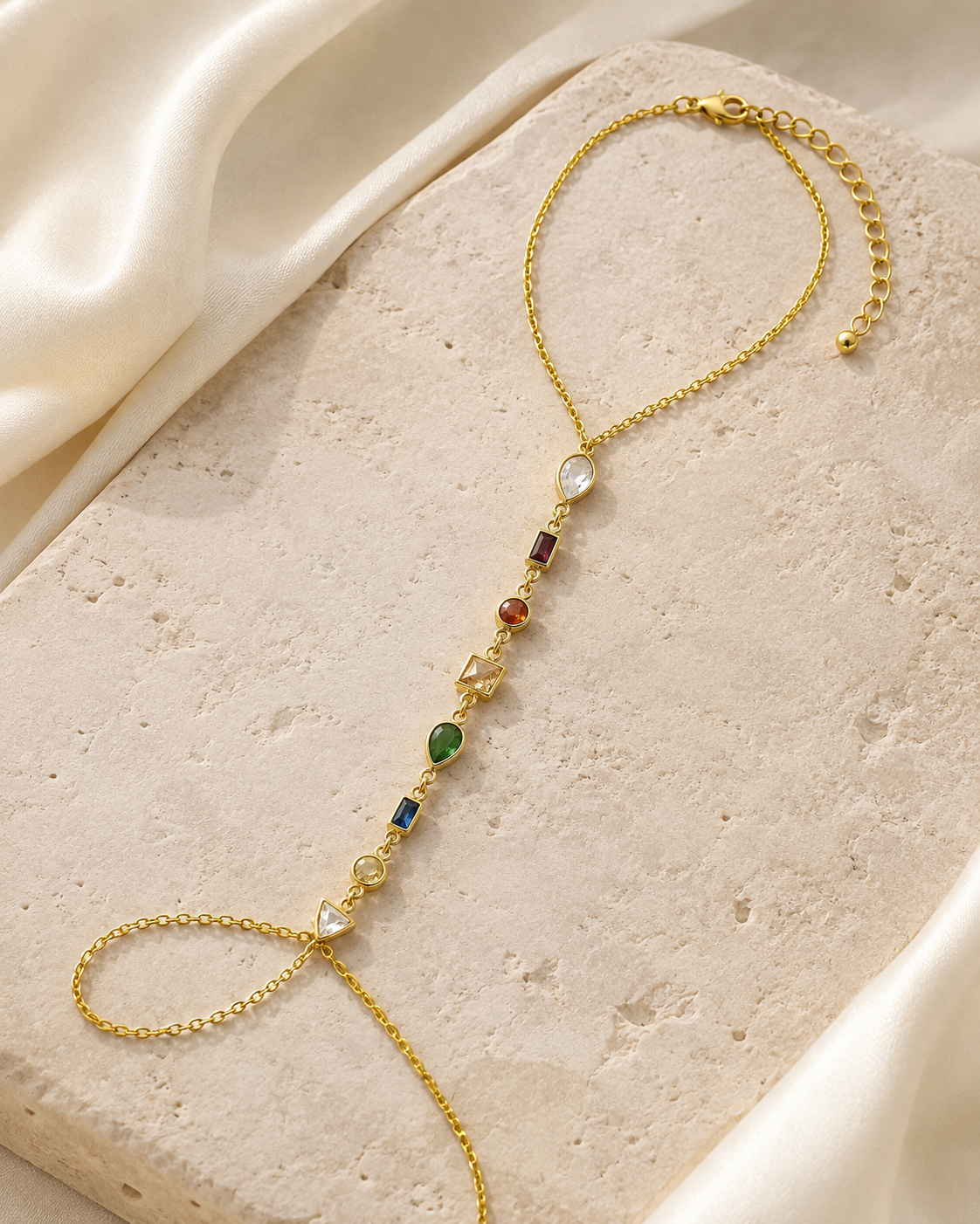 Marisol Tassel Chain Bracelet close detail