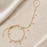 Noor Tassel Chain Bracelet close detail