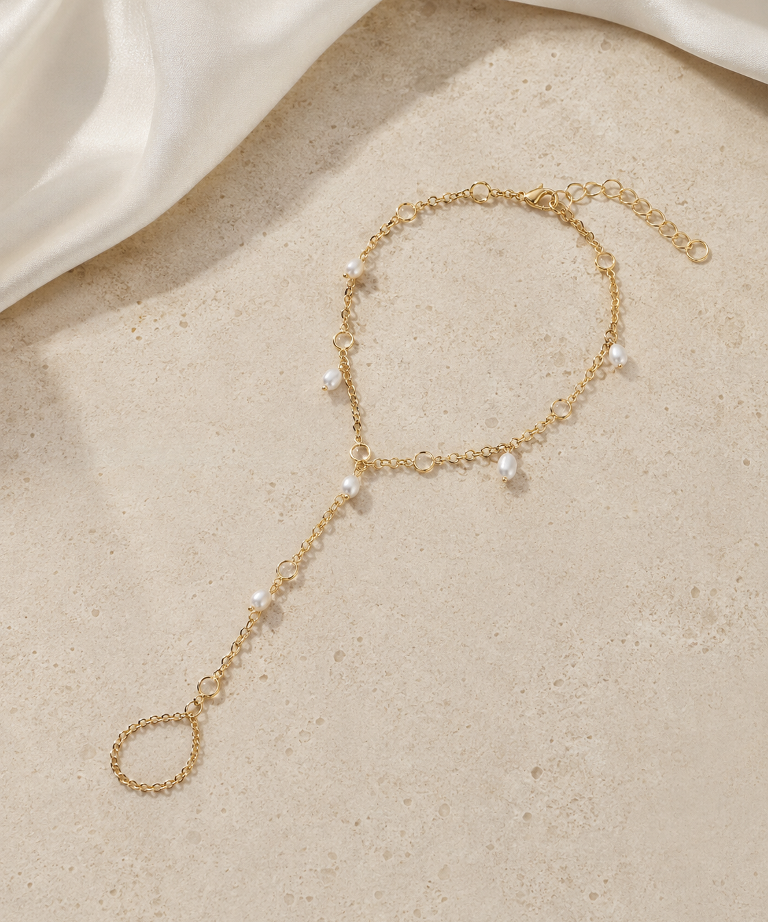 Noor Tassel Chain Bracelet jewelry product view
