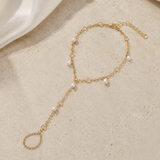 Noor Tassel Chain Bracelet jewelry product view