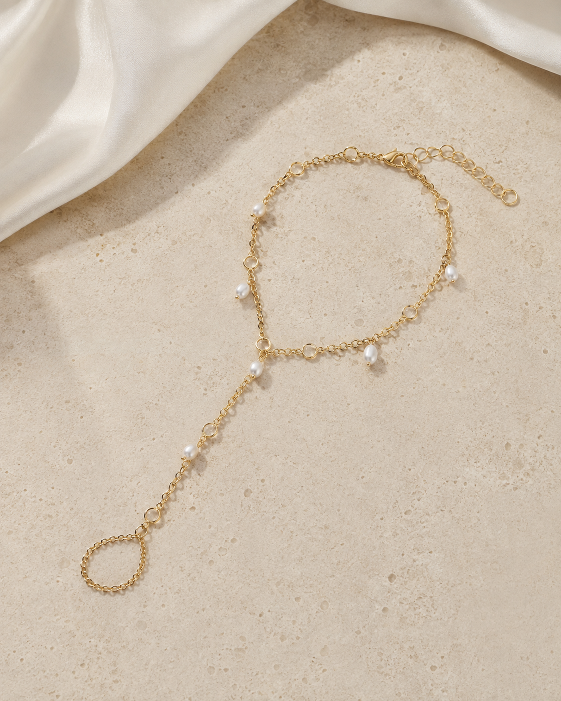 Noor Tassel Chain Bracelet jewelry product view