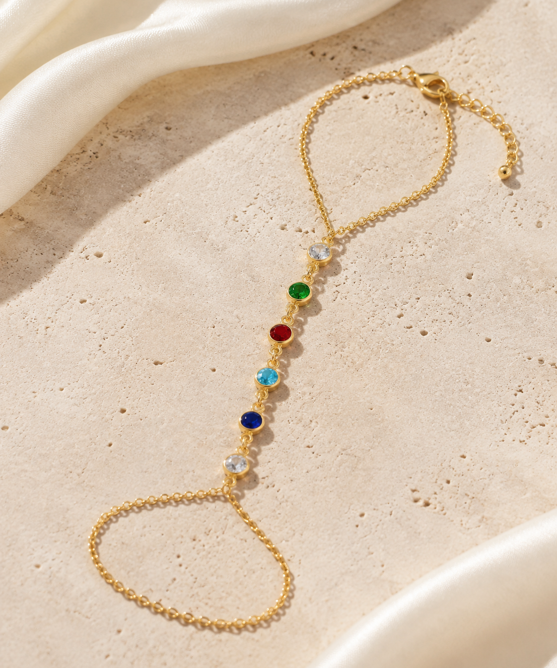 Ines Tassel Chain Bracelet close detail