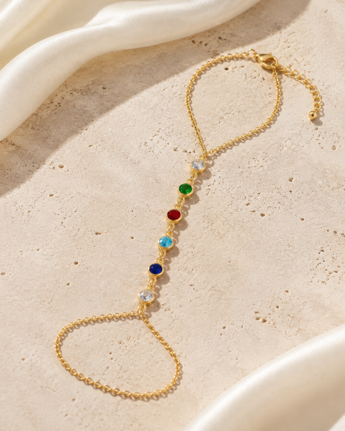 Ines Tassel Chain Bracelet close detail