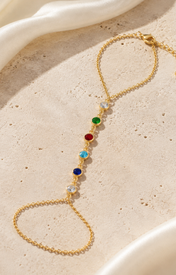 Ines Tassel Chain Bracelet close detail